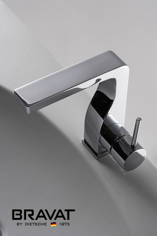 Bravat Brass Body Faucet High Performance Chrome Plating